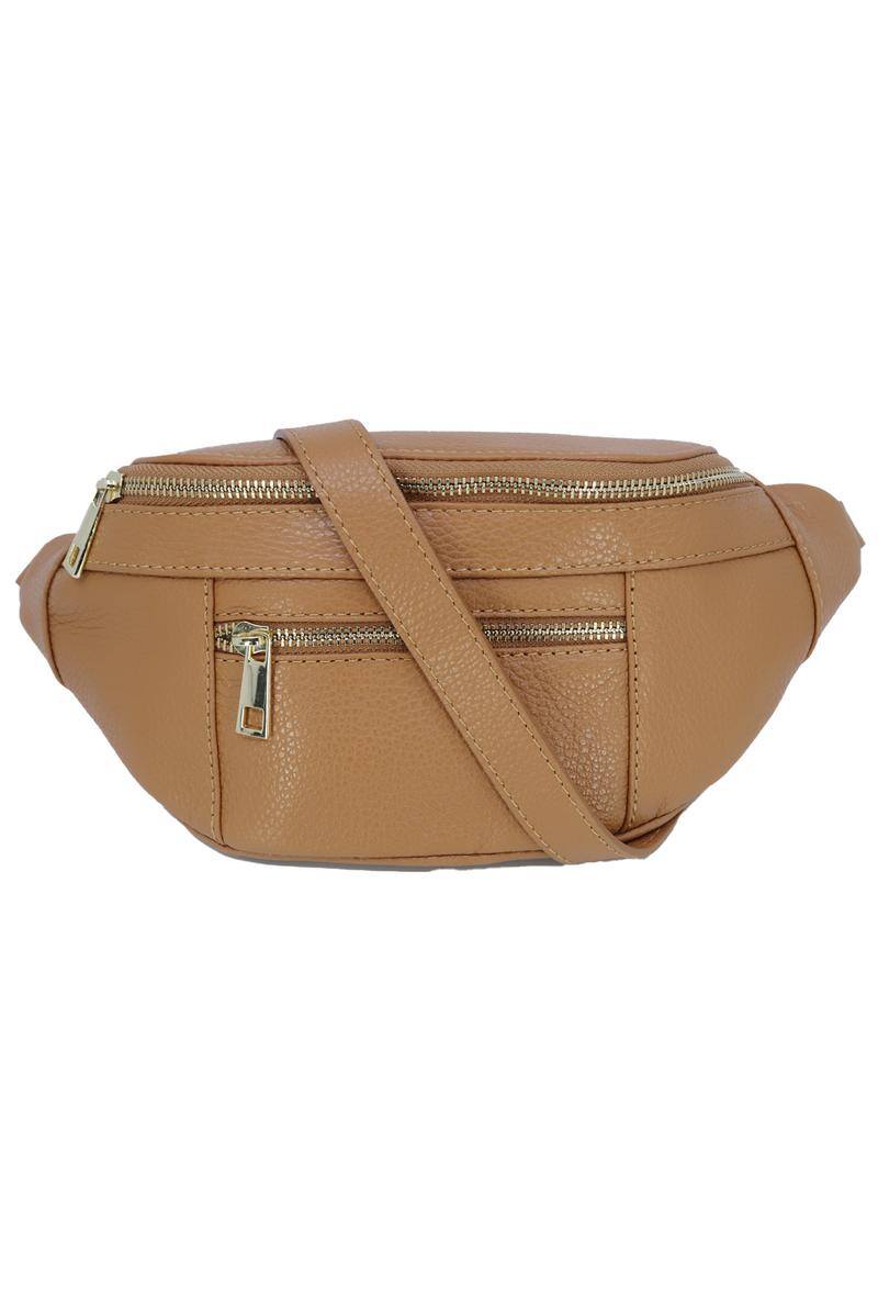Wholesaler JCL - Iridescent leather banana bag with metal closure
