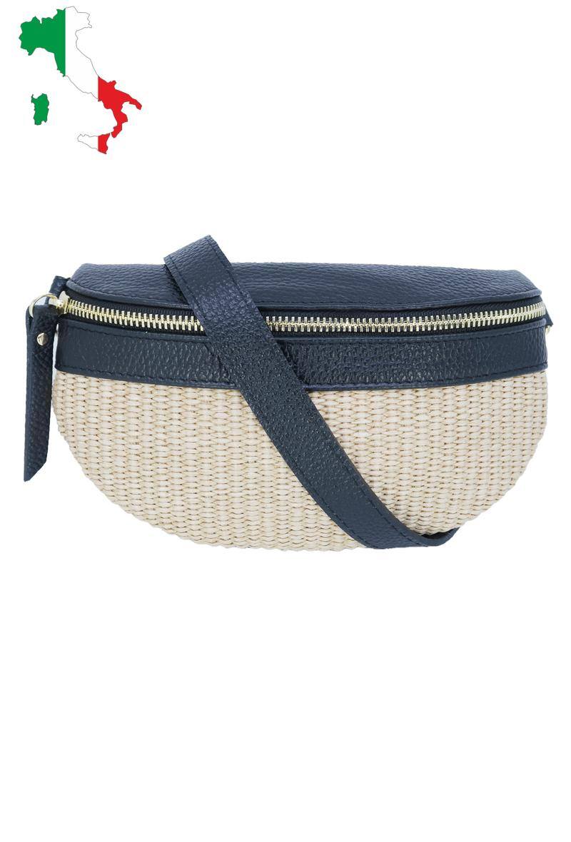 Wholesaler JCL - Iridescent leather banana bag with metal closure