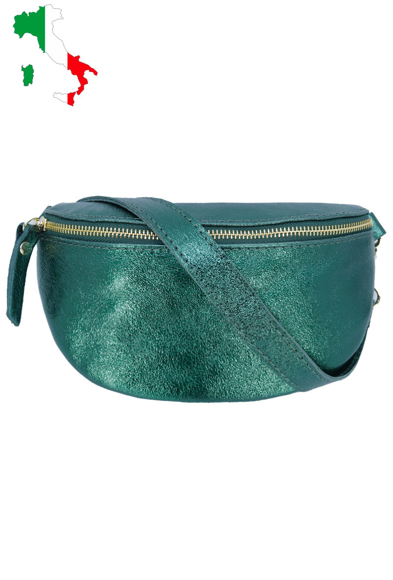 Wholesaler JCL - Iridescent leather fanny pack with metal closure