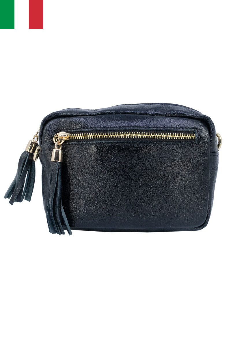 Wholesaler JCL - Iridescent leather shoulder bag with metal closure Made in Italy