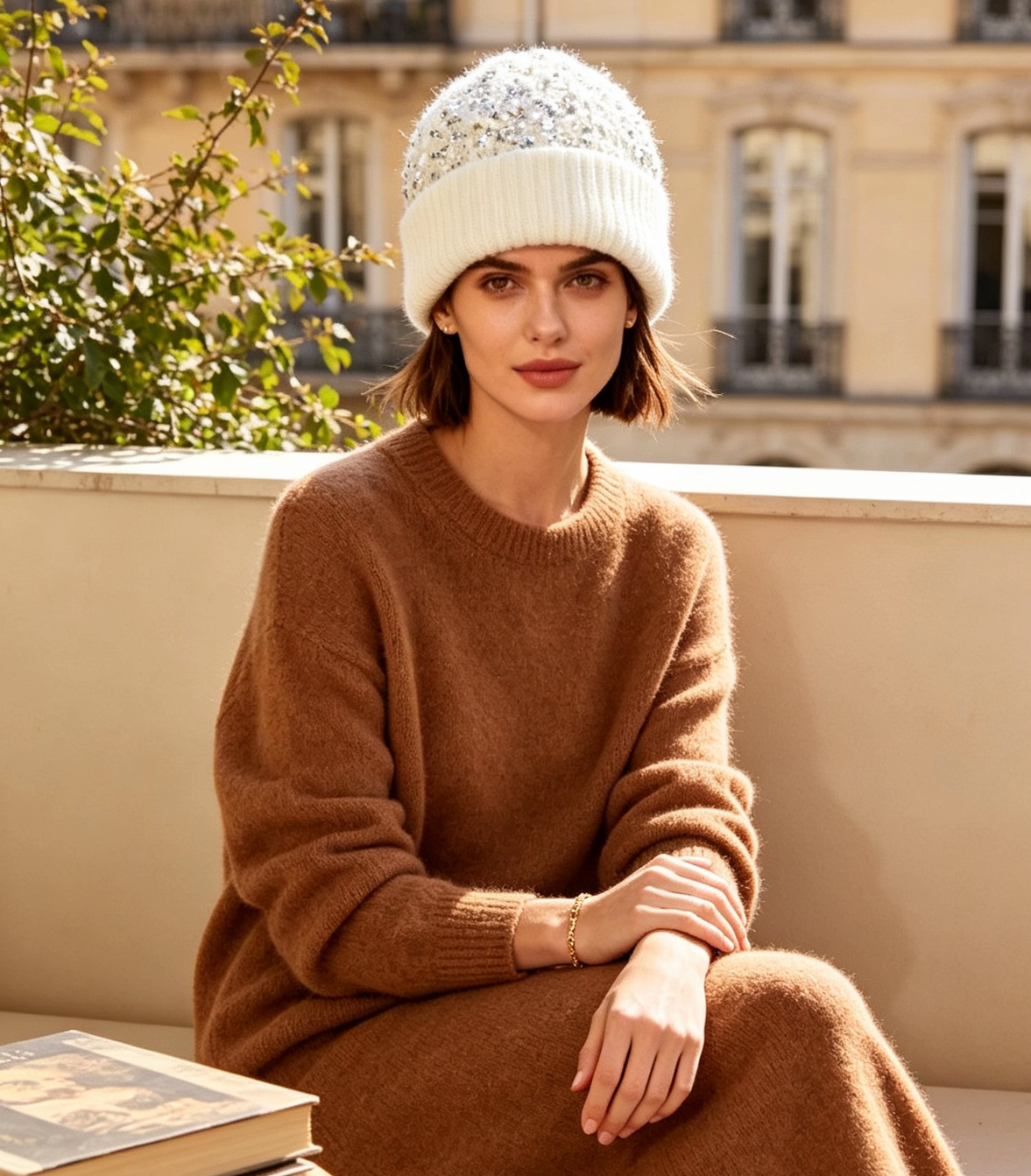 Wholesaler JERRY.AMY - Sequin beanie with cuff