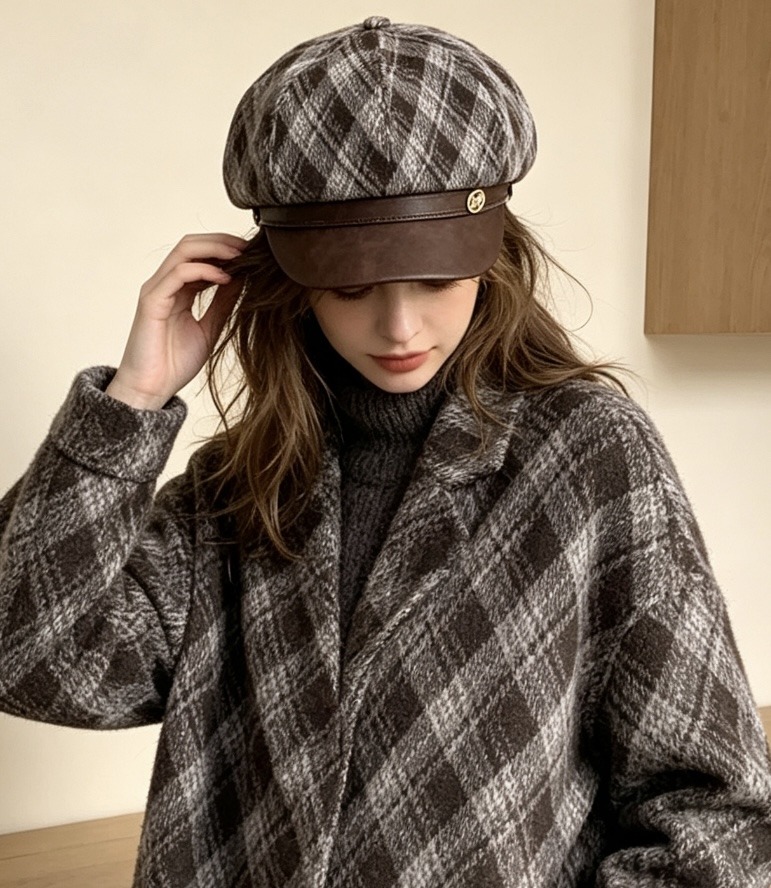 Wholesaler JERRY.AMY - Women's plaid beanie