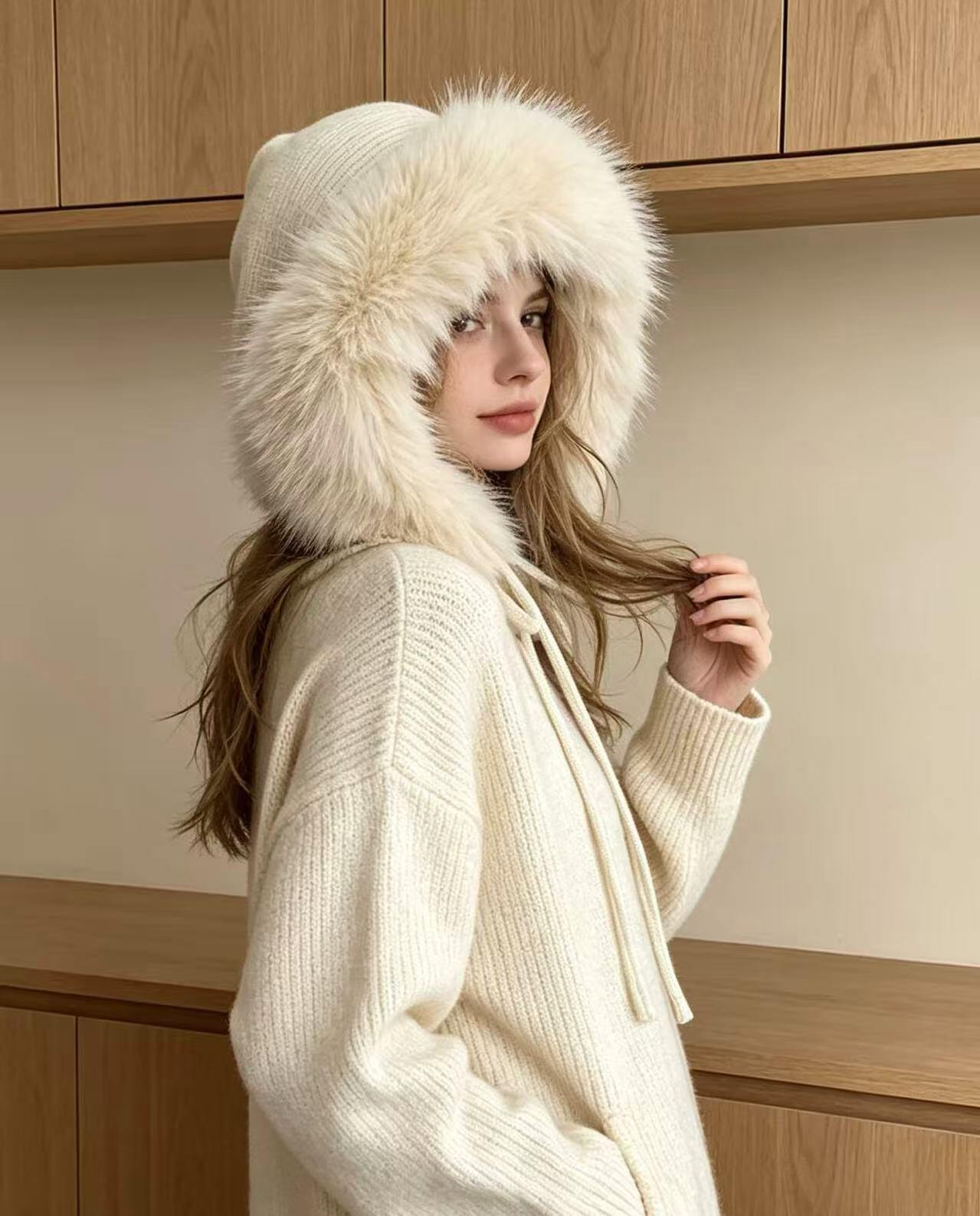 Grossiste JERRY.AMY - Balaclava avec fourrure