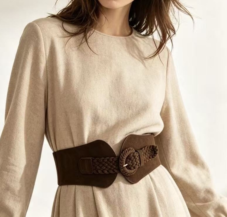 Wholesaler JERRY.AMY - Women's suede belt, 7 cm wide
