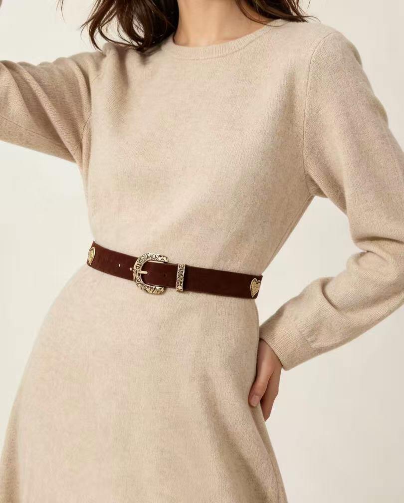 Wholesaler JERRY.AMY - Women's suede belt, 3 cm wide