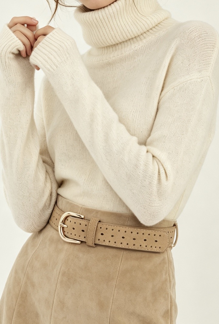 Wholesaler JERRY.AMY - Women's suede belt width 3 cm