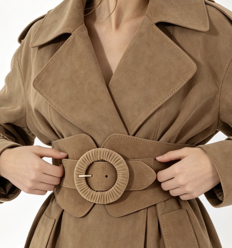Wholesaler JERRY.AMY - Women's suede belt, 10 cm wide