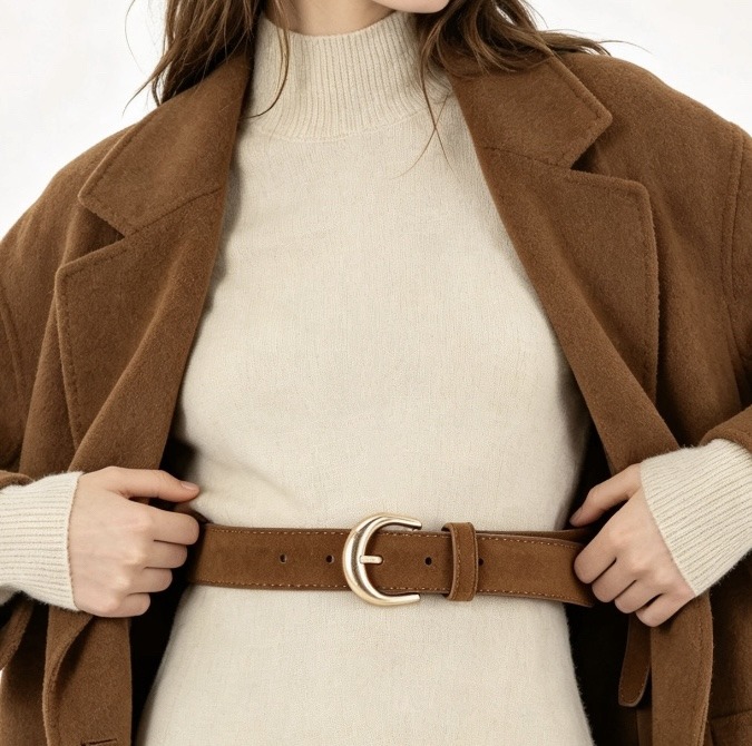 Wholesaler JERRY.AMY - Women's suede belt, 3 cm wide