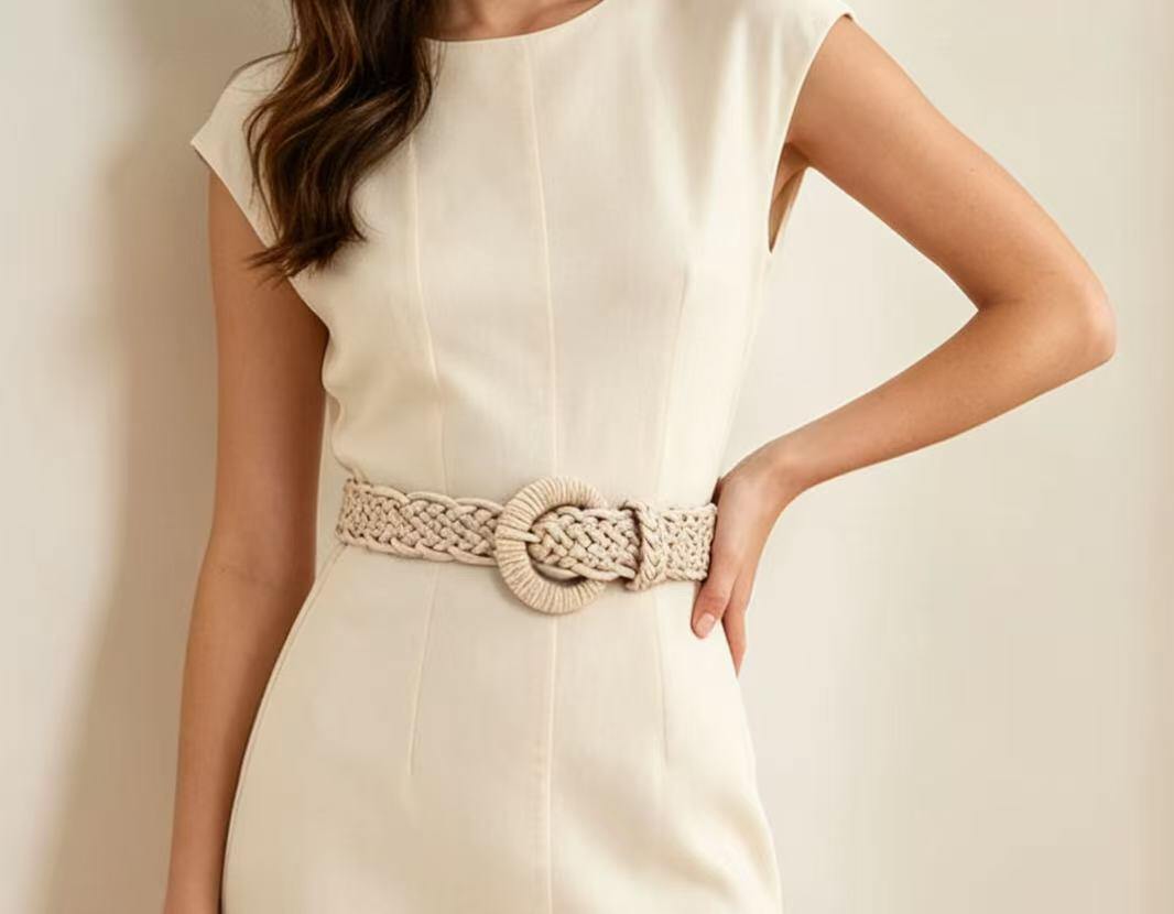 Wholesaler JERRY.AMY - Women's braided elastic belt 3.5 cm
