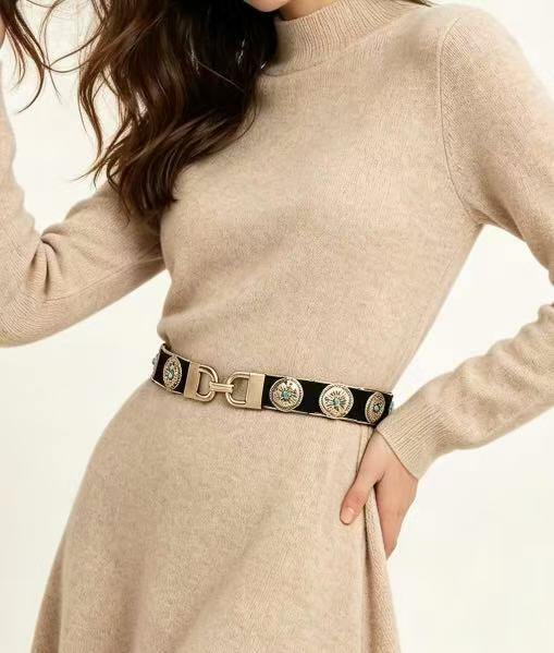 Wholesaler JERRY.AMY - Women's elastic metal belt