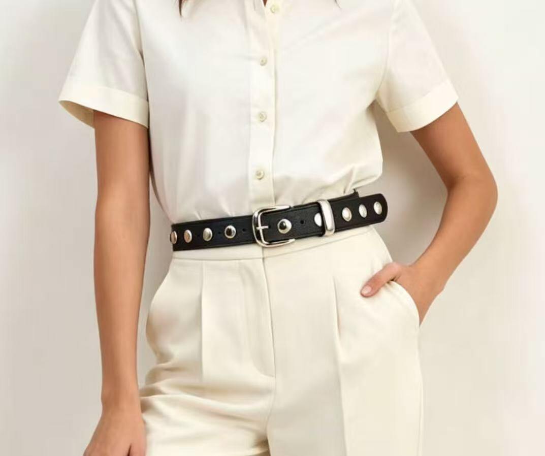 Wholesaler JERRY.AMY - Women's studded belt 3 cm