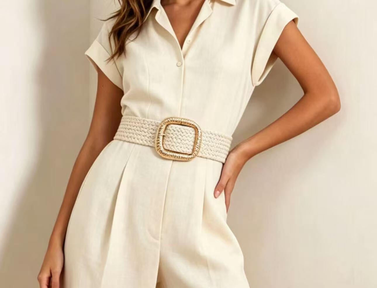 Wholesaler JERRY.AMY - Women's elastic braided belt 5 cm
