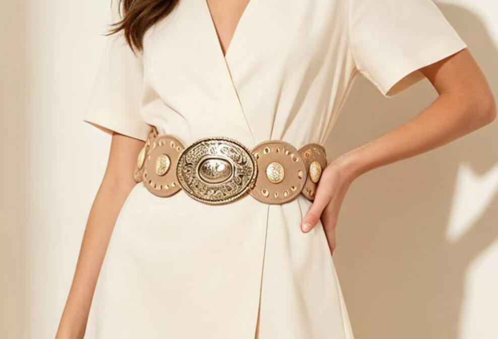 Wholesaler JERRY.AMY - Women's studded elastic belt 6 cm