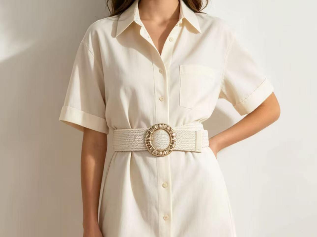 Wholesaler JERRY.AMY - Women's elastic braided belt 5 cm