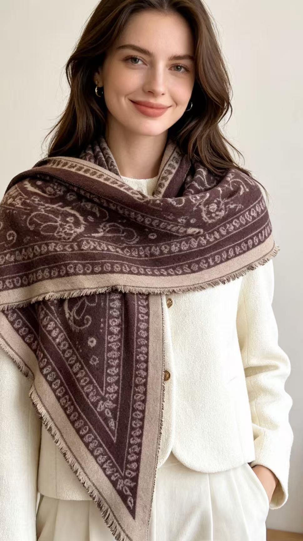 Wholesaler JERRY.AMY - Triangle scarf autumn-winter
