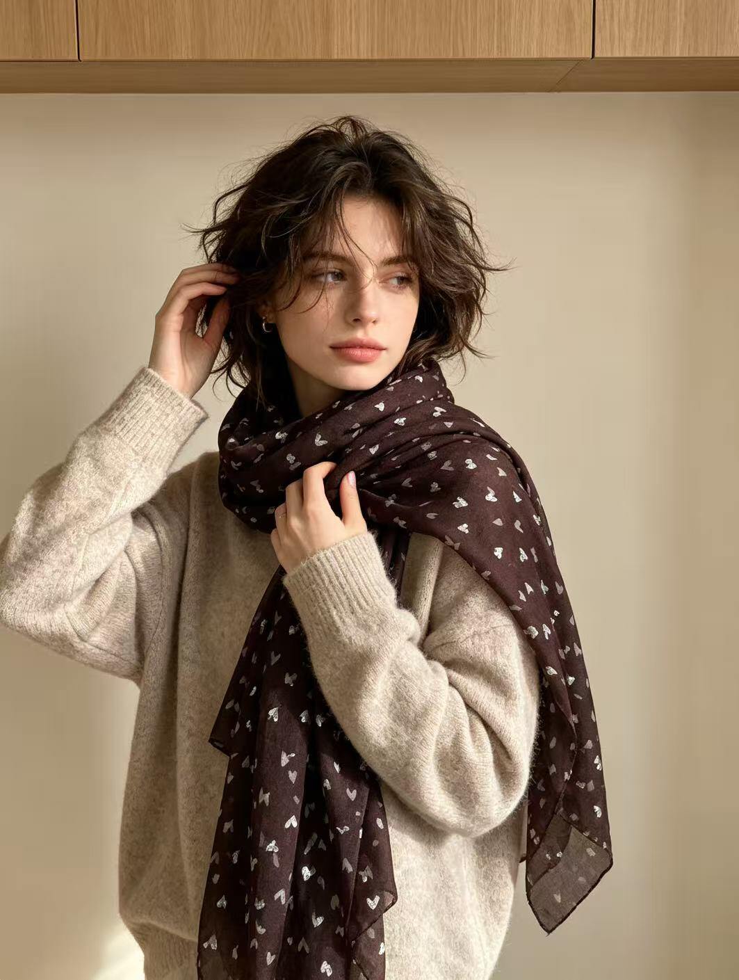 Wholesaler JERRY.AMY - Women's printed scarf 90*180