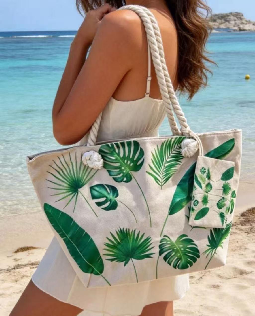 Mayorista JERRY.AMY - Bolso de playa con pequeño monedero Dimensiones 38*58