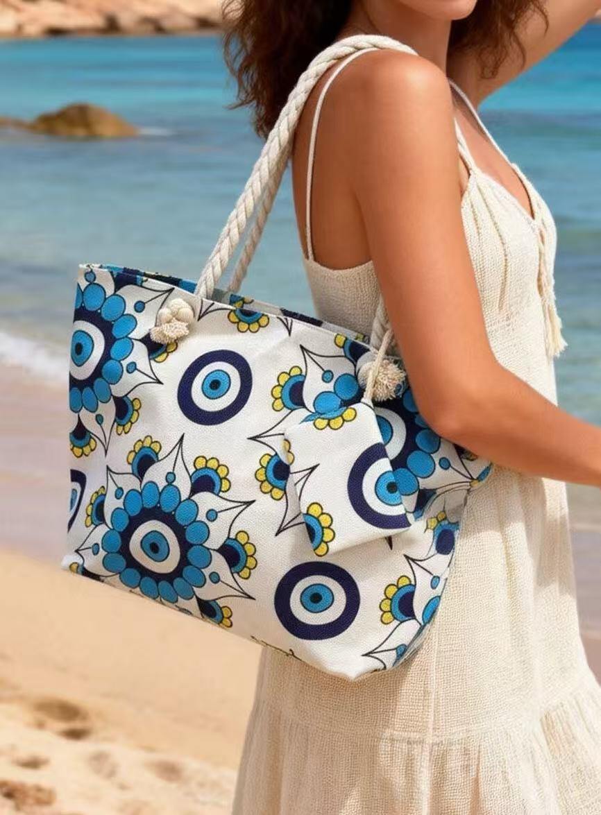 Großhändler JERRY.AMY - Strandtasche mit kleinem Geldbeutel Maße 38*58