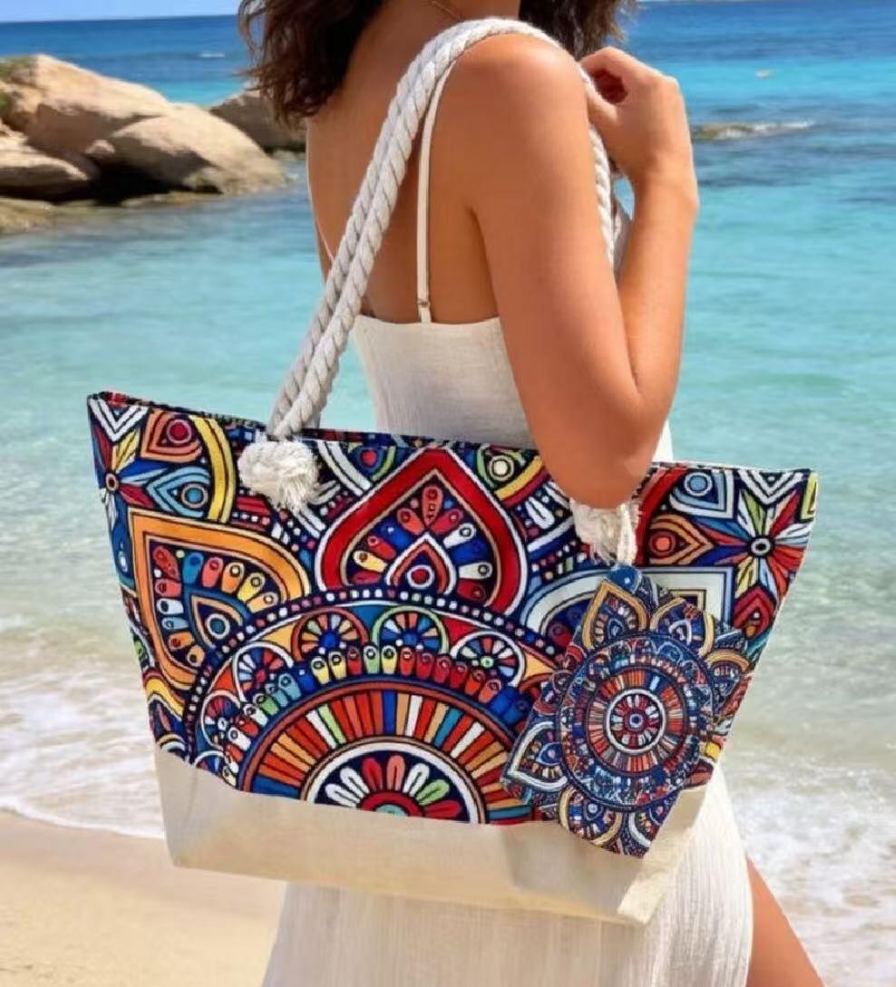 Mayorista JERRY.AMY - Bolso de playa con pequeño monedero Dimensiones 38*58