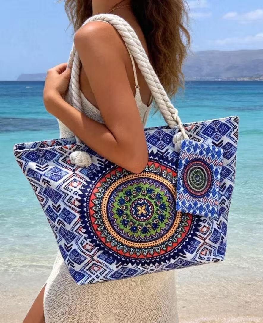 Großhändler JERRY.AMY - Strandtasche mit kleinem Geldbeutel Maße 38*58