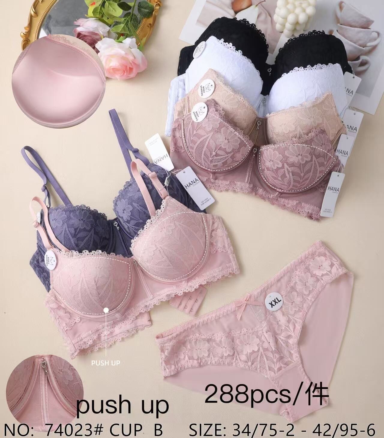 Grossiste JESSYLIA - L’ensemble soutien gorge B push up