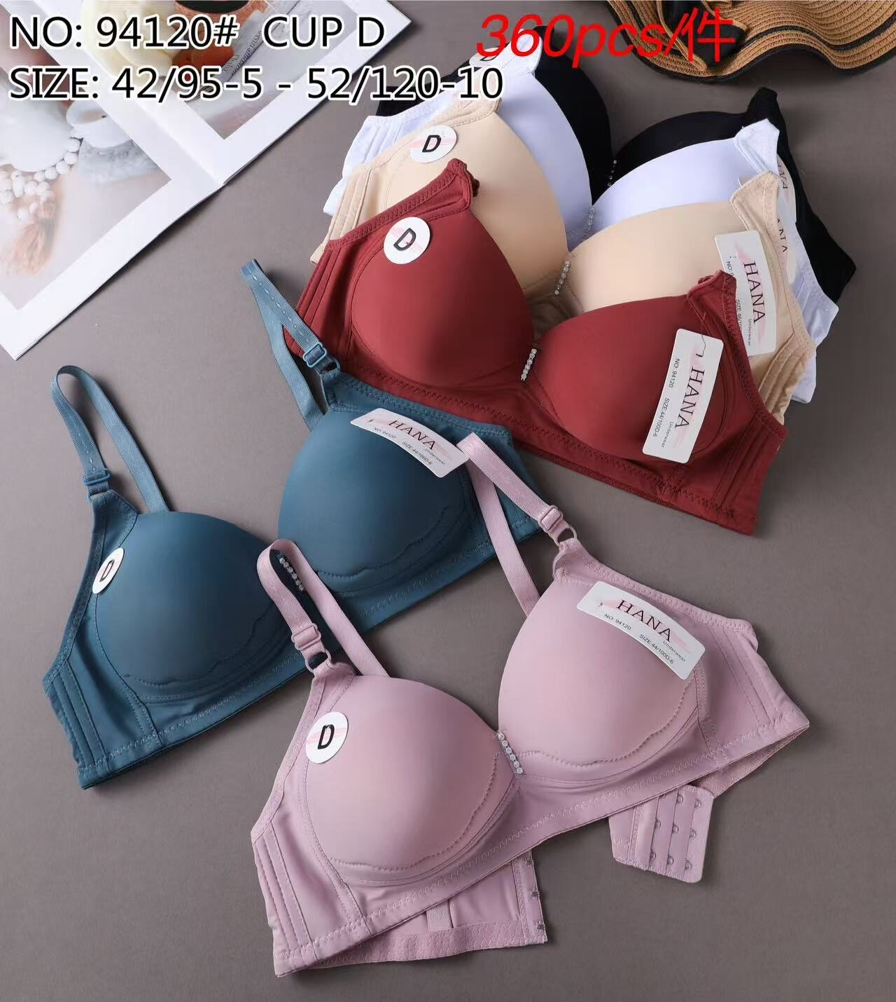 Grossiste JESSYLIA - Soutien gorge D sans armature