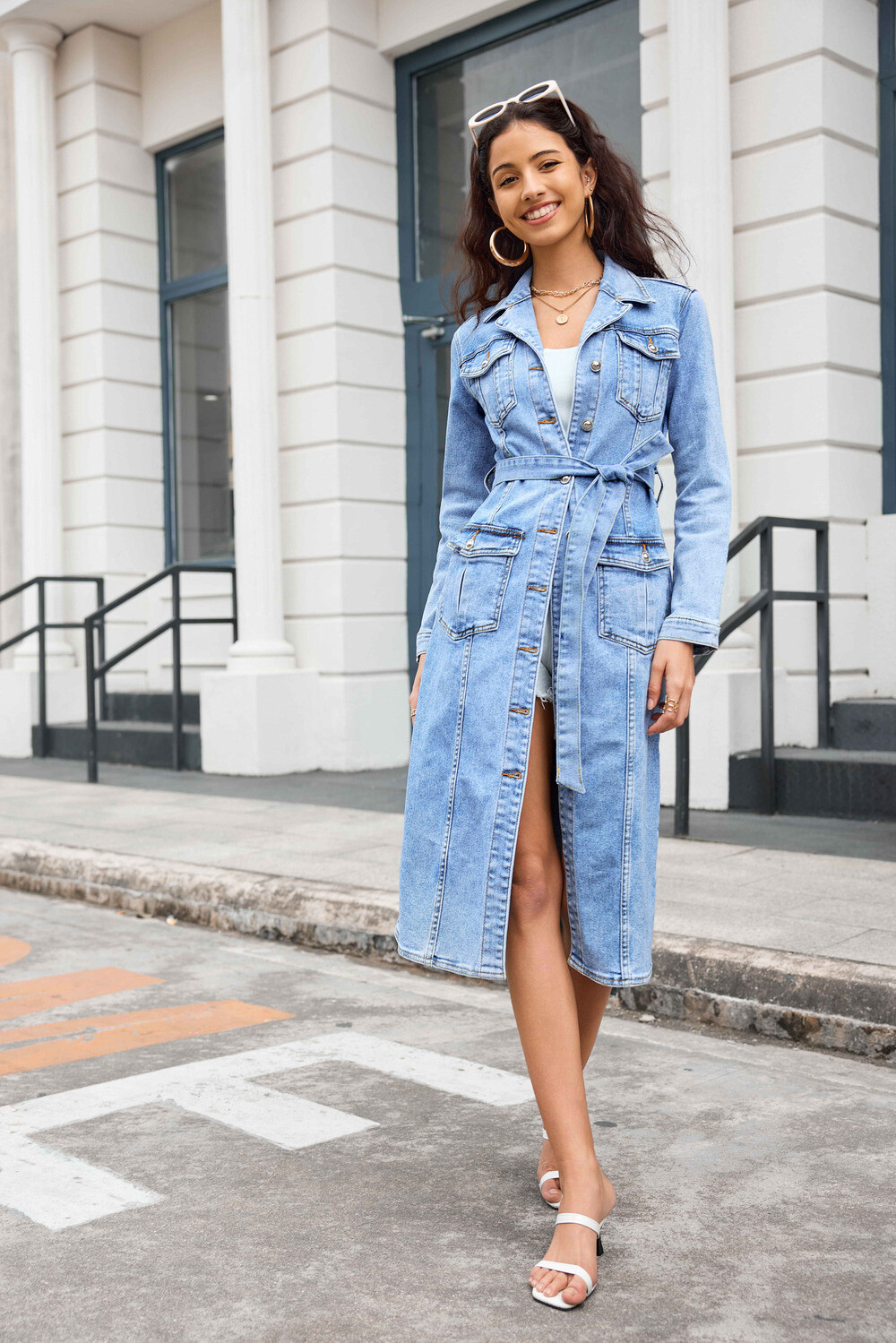 Wholesaler Jewelly - DENIM DRESS JACKET WITH POCKET