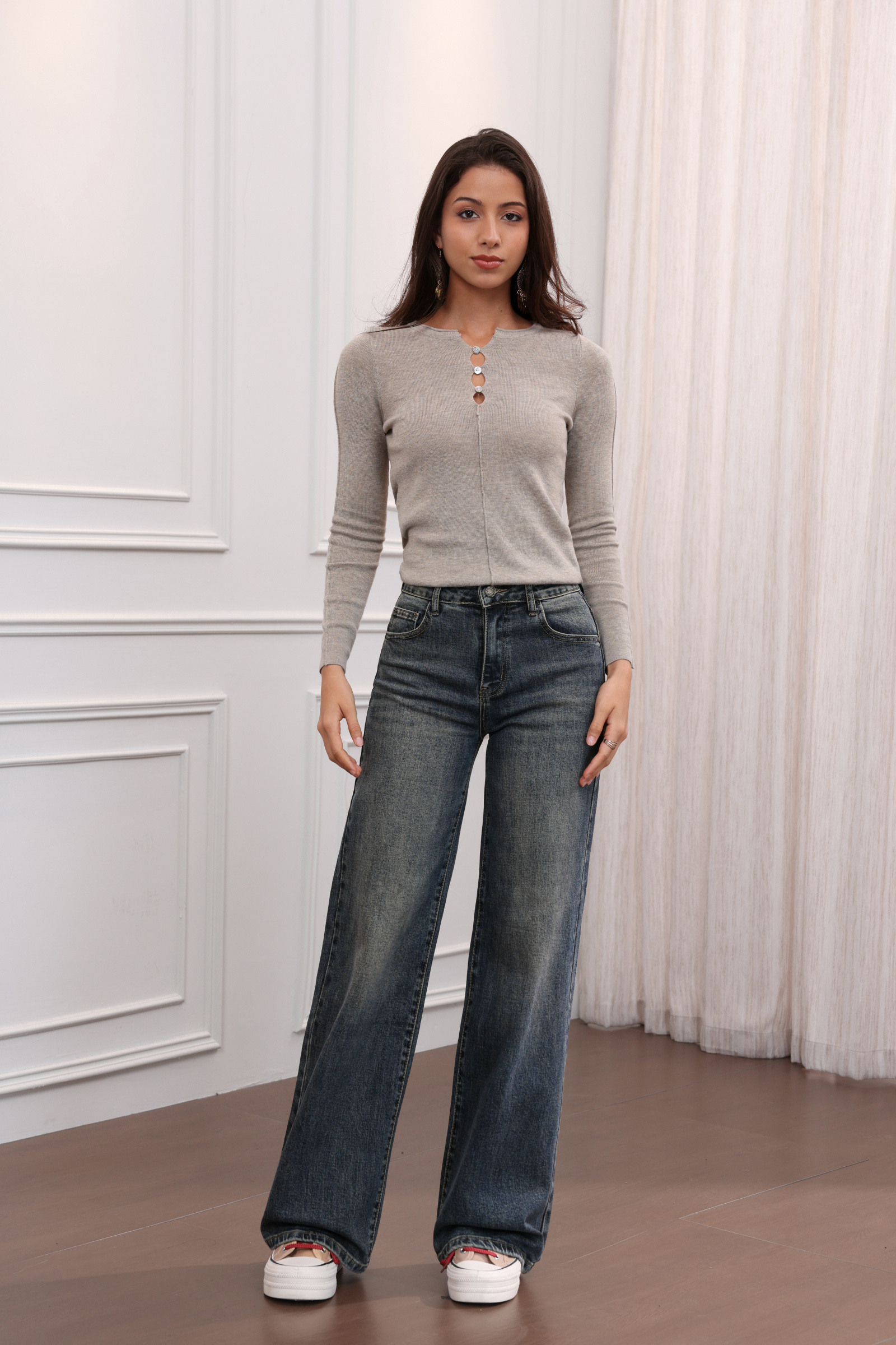 Mayorista Jewelly - JEANS DE PIERNA ANCHA