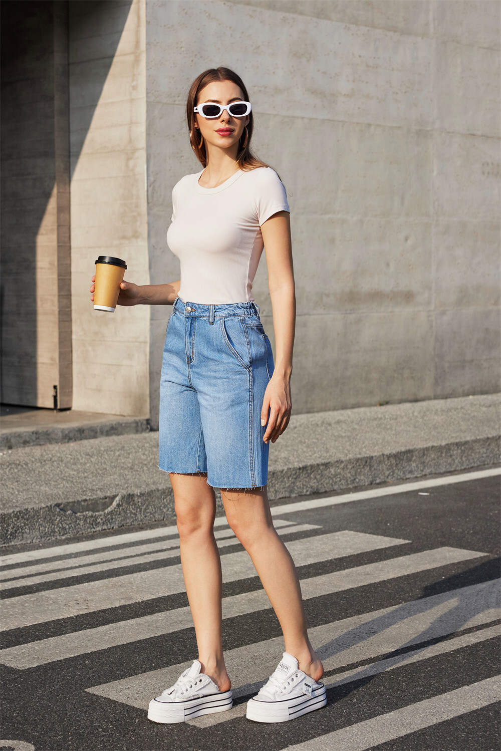 Wholesaler Jewelly - capri jeans no stretch
