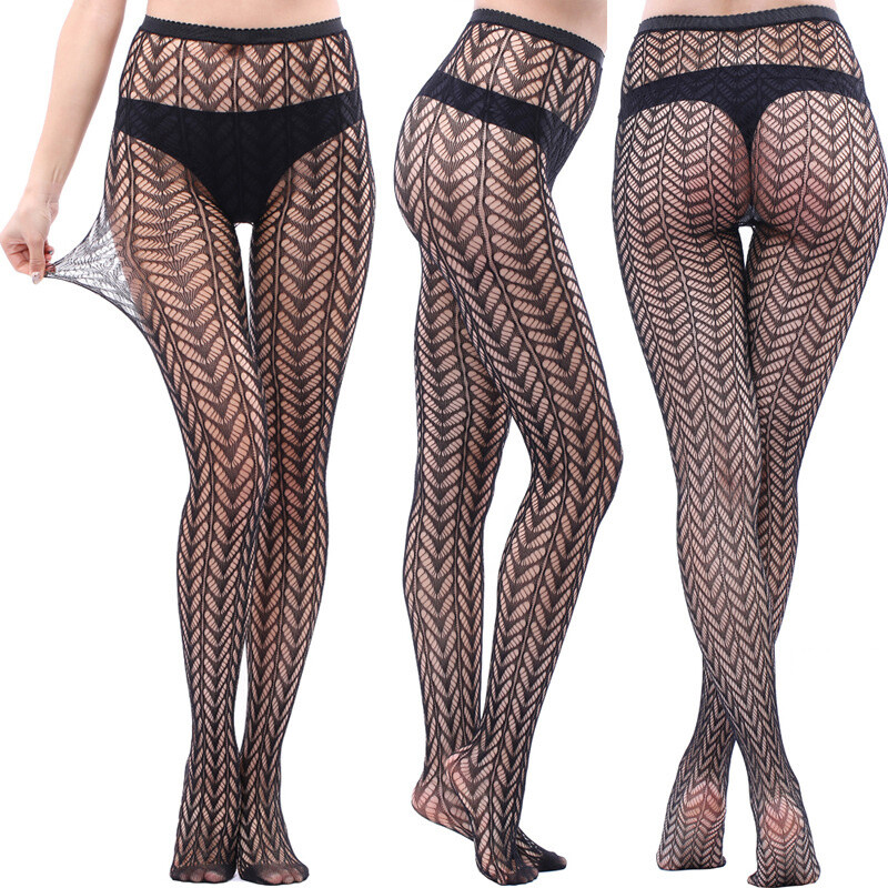 Großhändler JH STORE - Netzstrumpfhose mit großem Karomuster