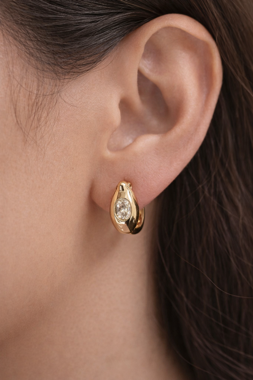 Wholesaler JINLONG BIJOUX - Orecchini with zirconia and ream plated rodiato