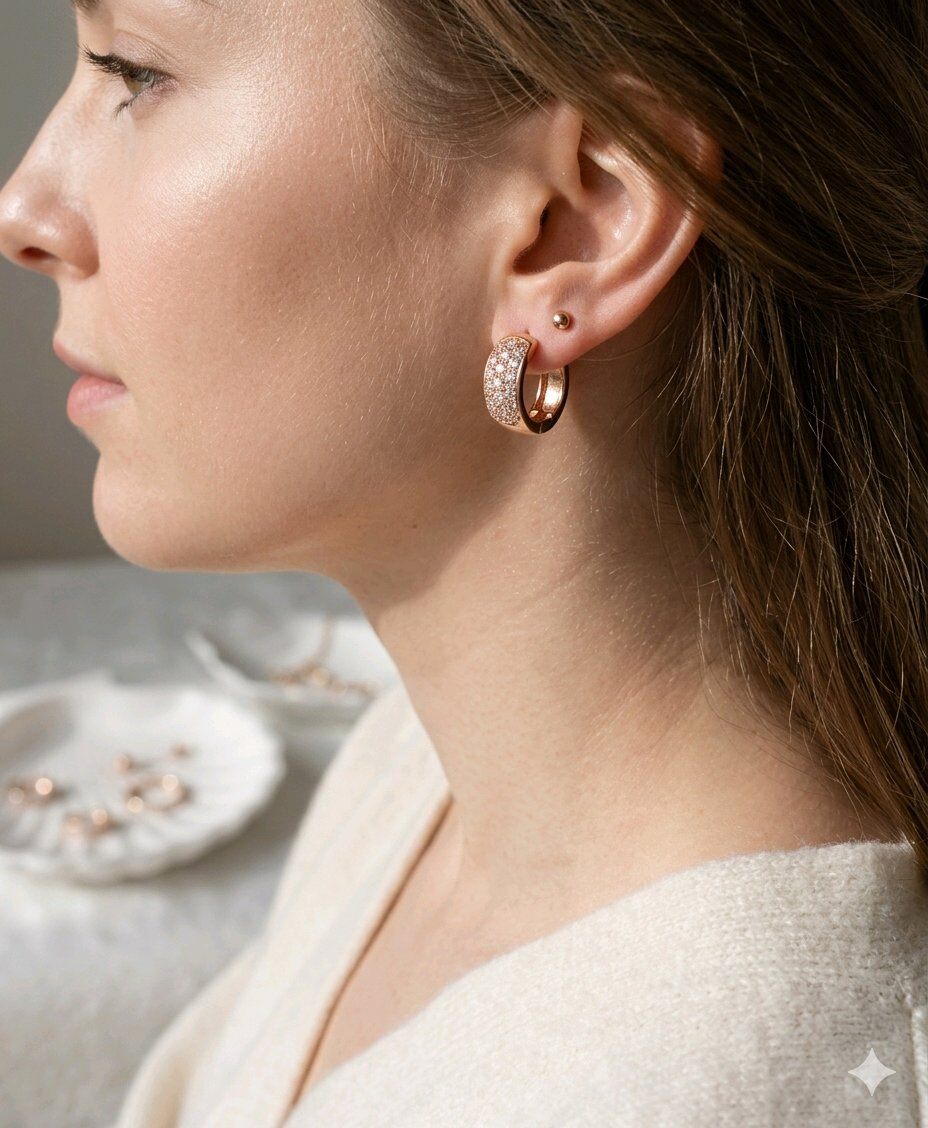 Mayorista JINLONG BIJOUX - Orecchini con circonitas rame fashion