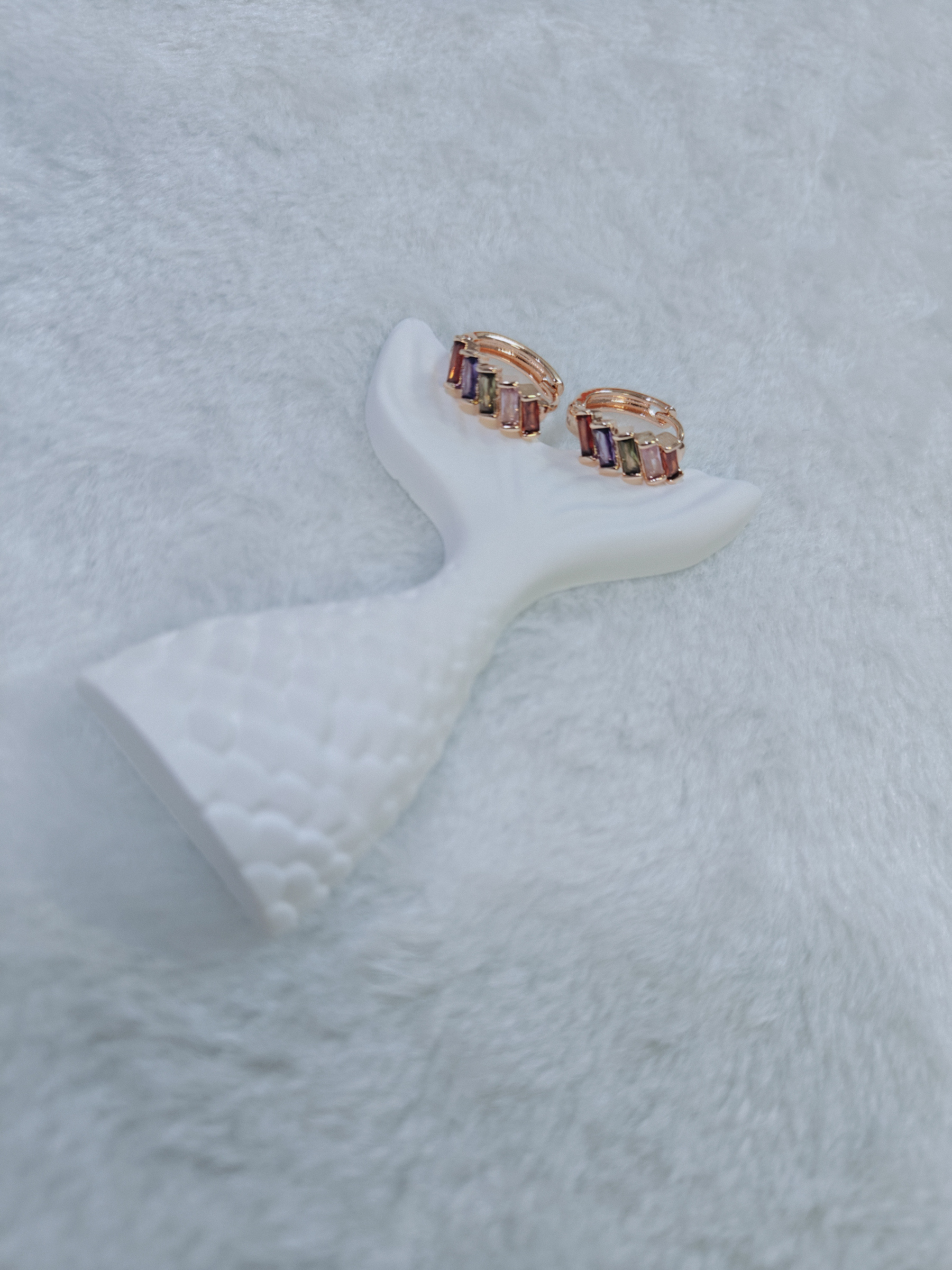Mayorista JINLONG BIJOUX - Orecchini con cerchio con circonitas y remo