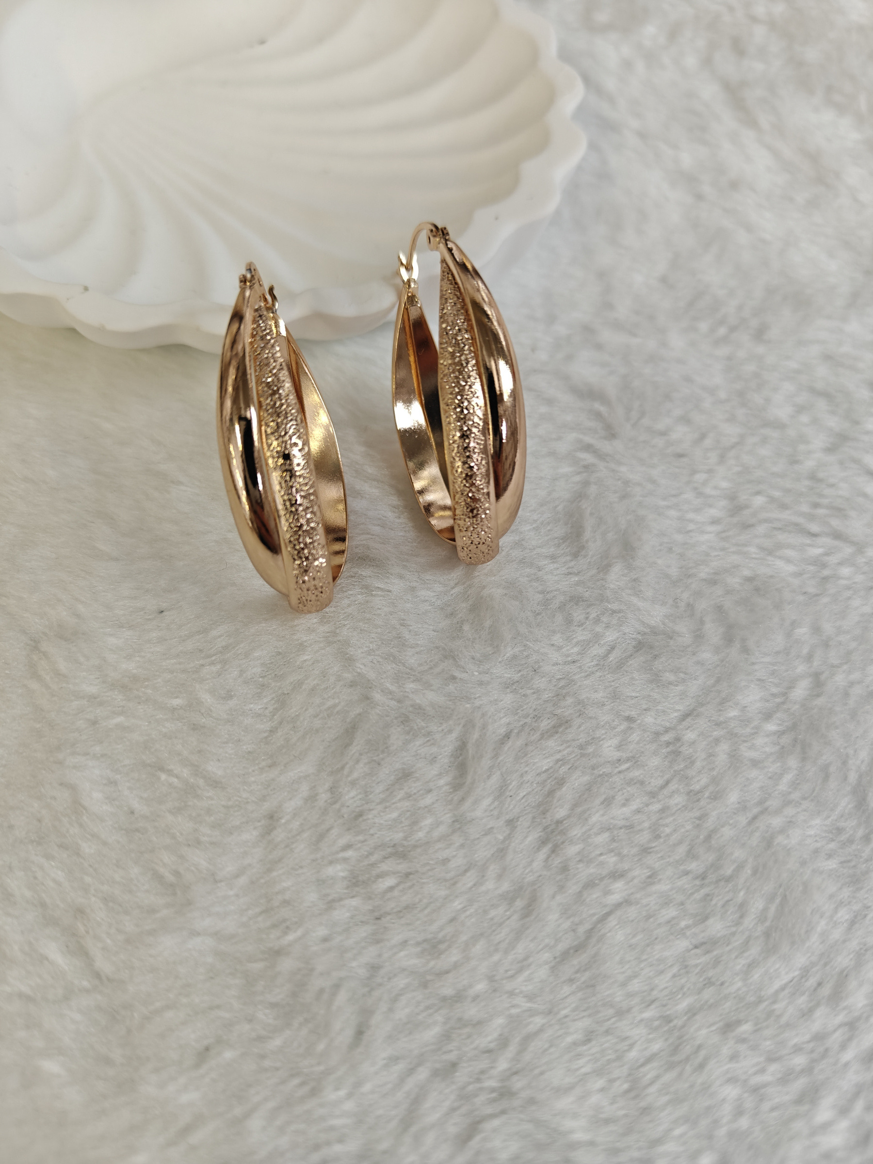 Mayorista JINLONG BIJOUX - Orecchini rame platato rodiato