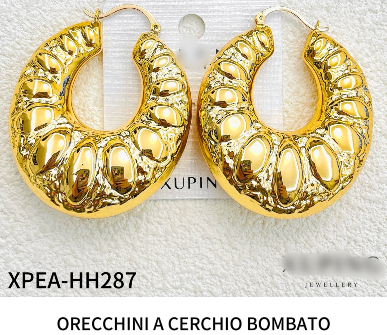 Wholesaler JINLONG BIJOUX - Orecchini a cerchio bombato