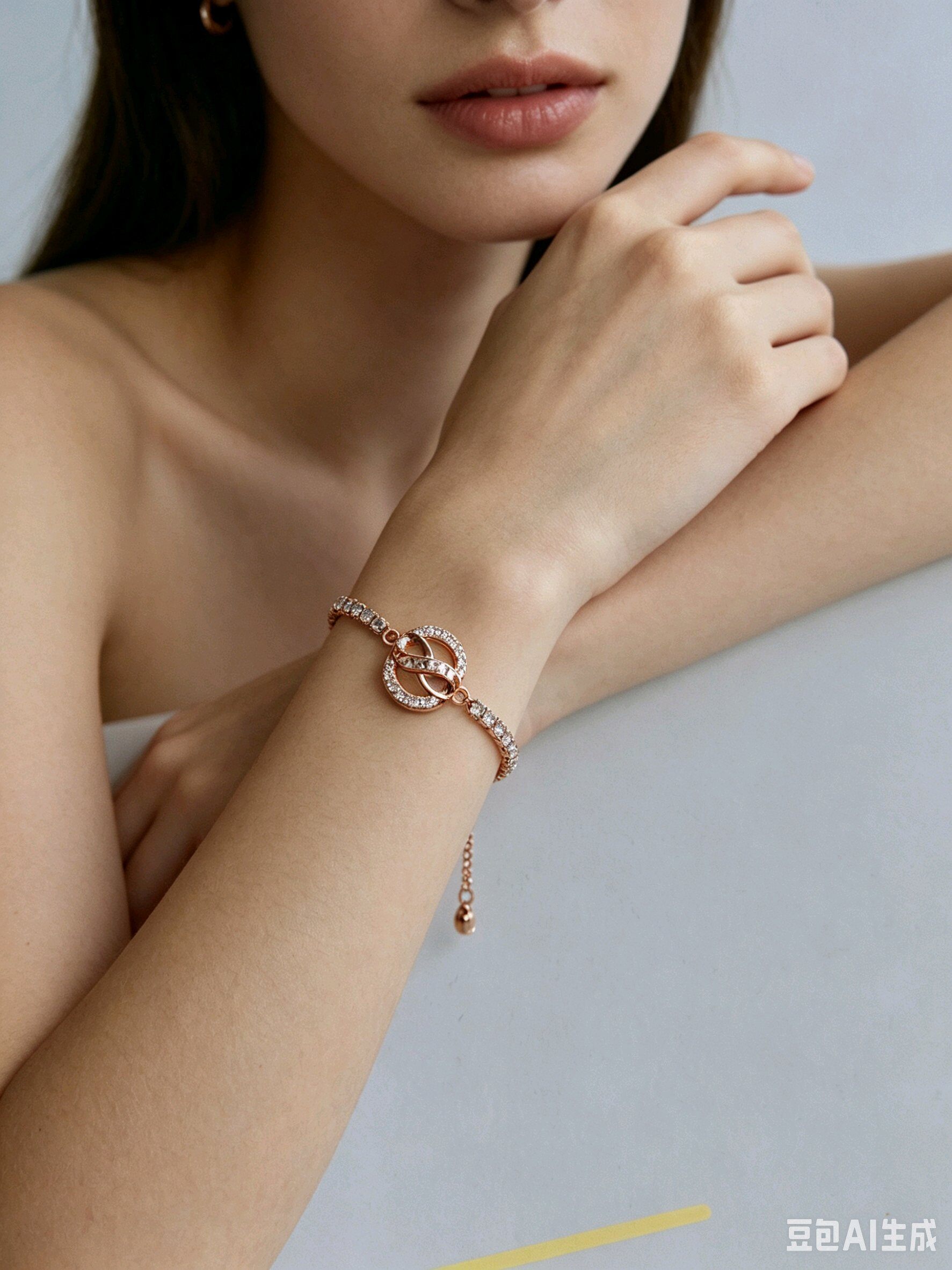 Wholesaler JINLONG BIJOUX - Bracciale ream with zirconia regolabile fashion
