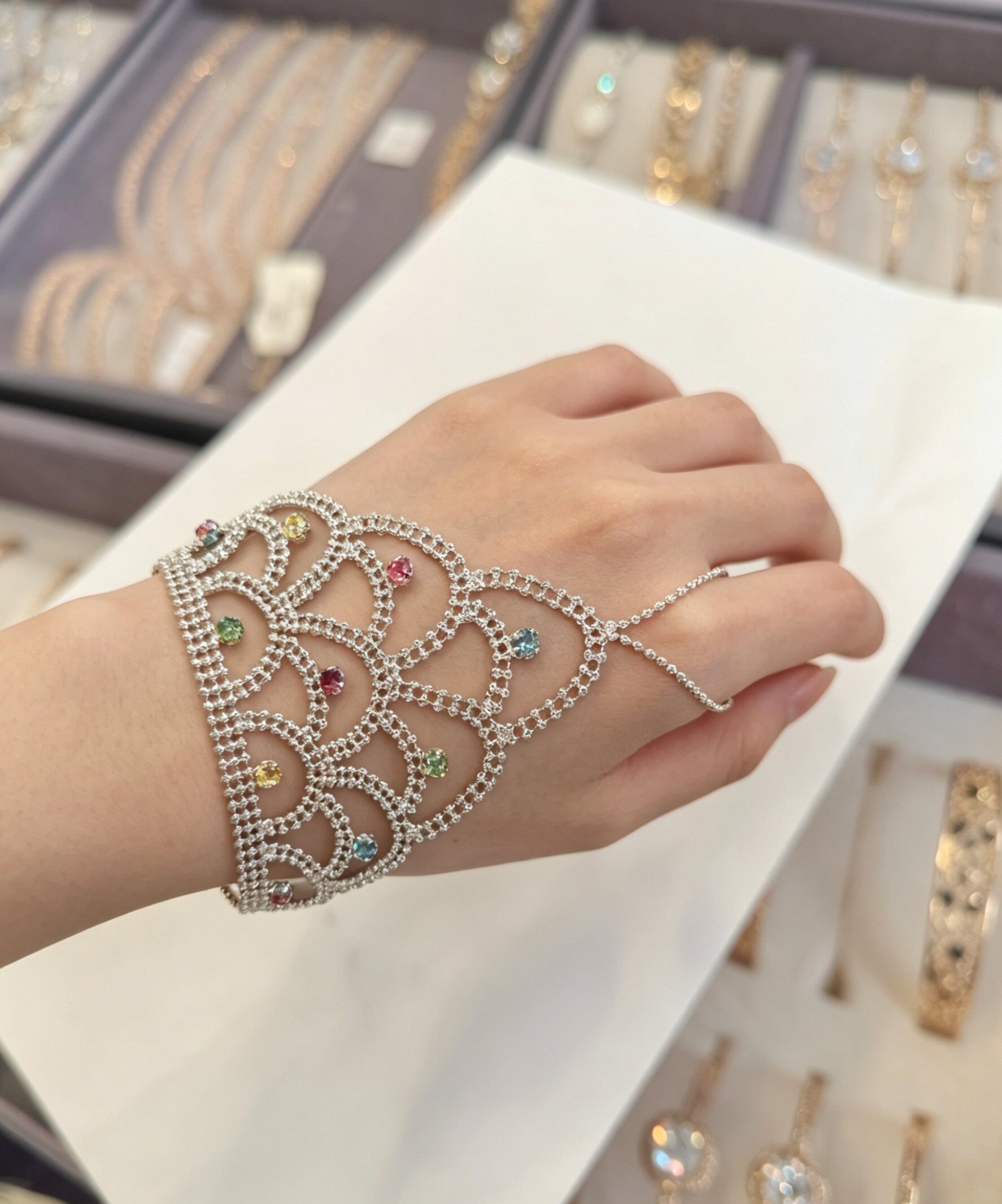 Wholesaler JINLONG BIJOUX - Bracciamano rame con zirconi fashion