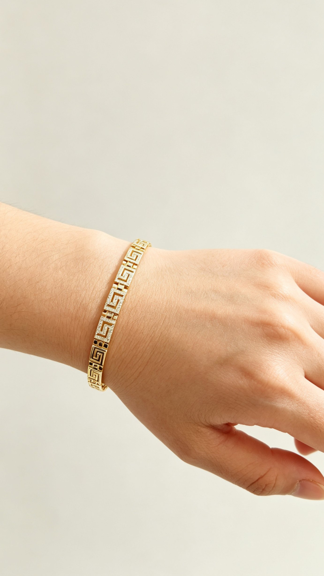 Wholesaler JINLONG BIJOUX - Bracelet with zirconia and rodiato oar
