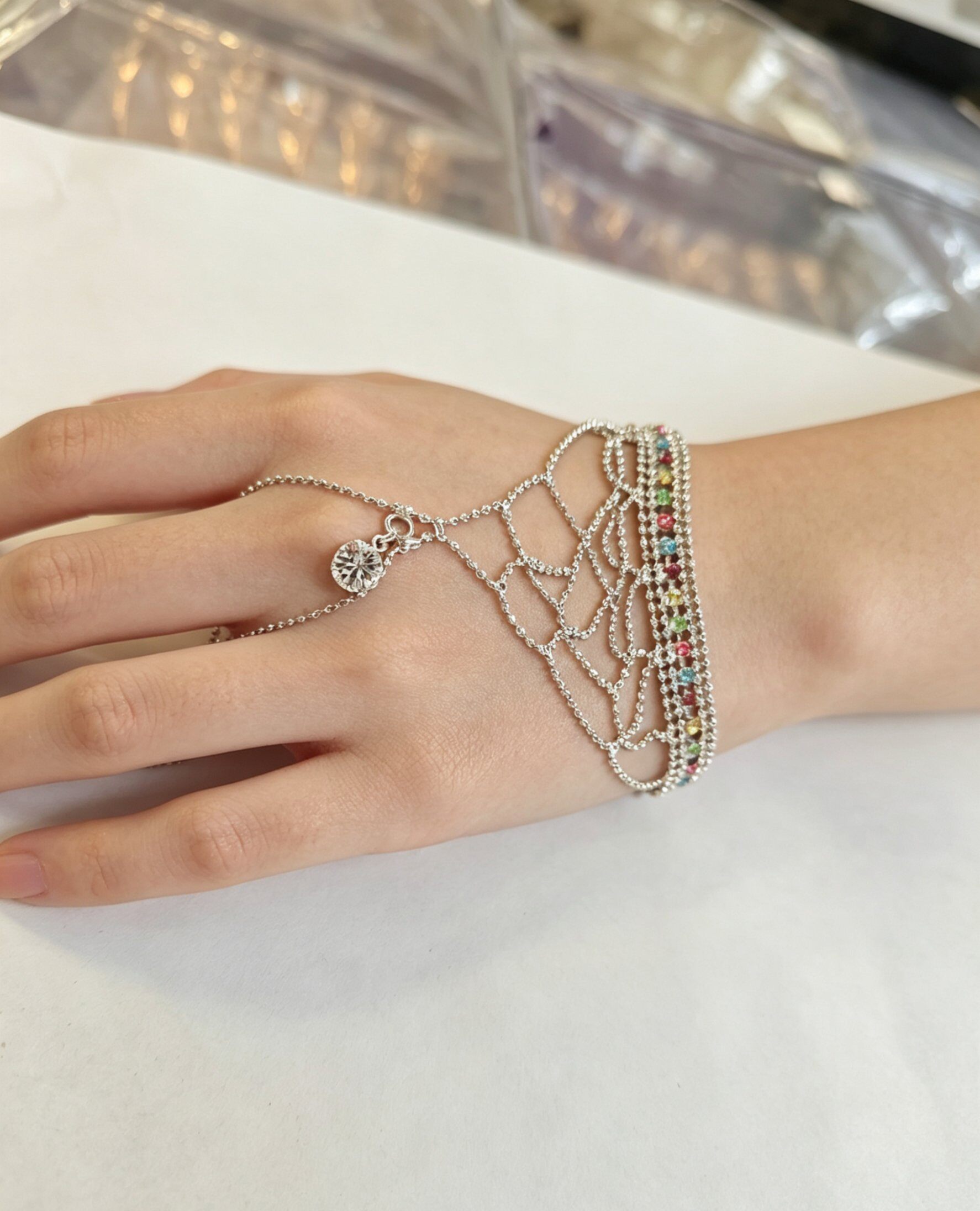 Wholesaler JINLONG BIJOUX - Bracciamano rame con zirconi fashion