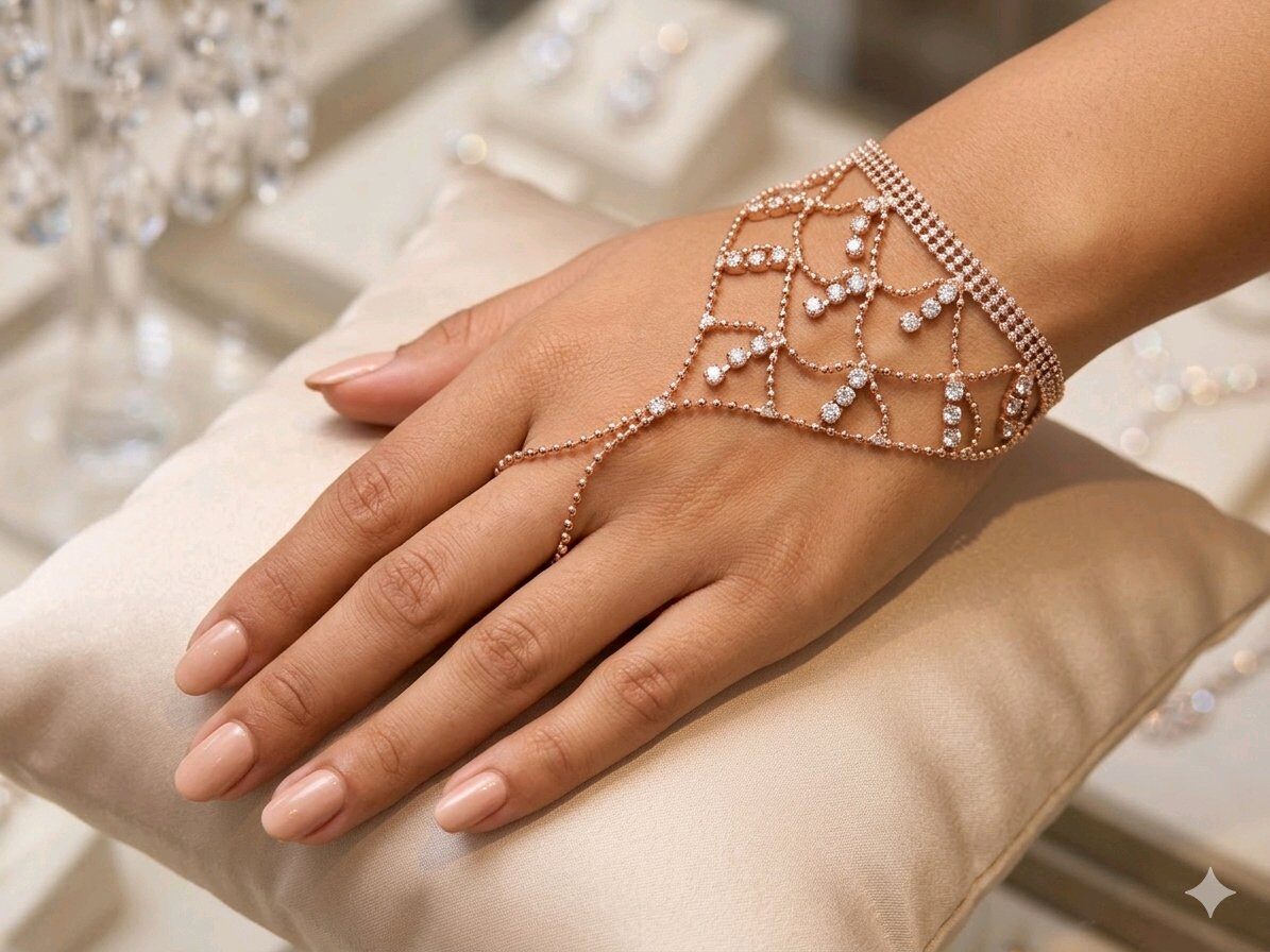 Wholesaler JINLONG BIJOUX - Bracciamano rame con zirconi fashion