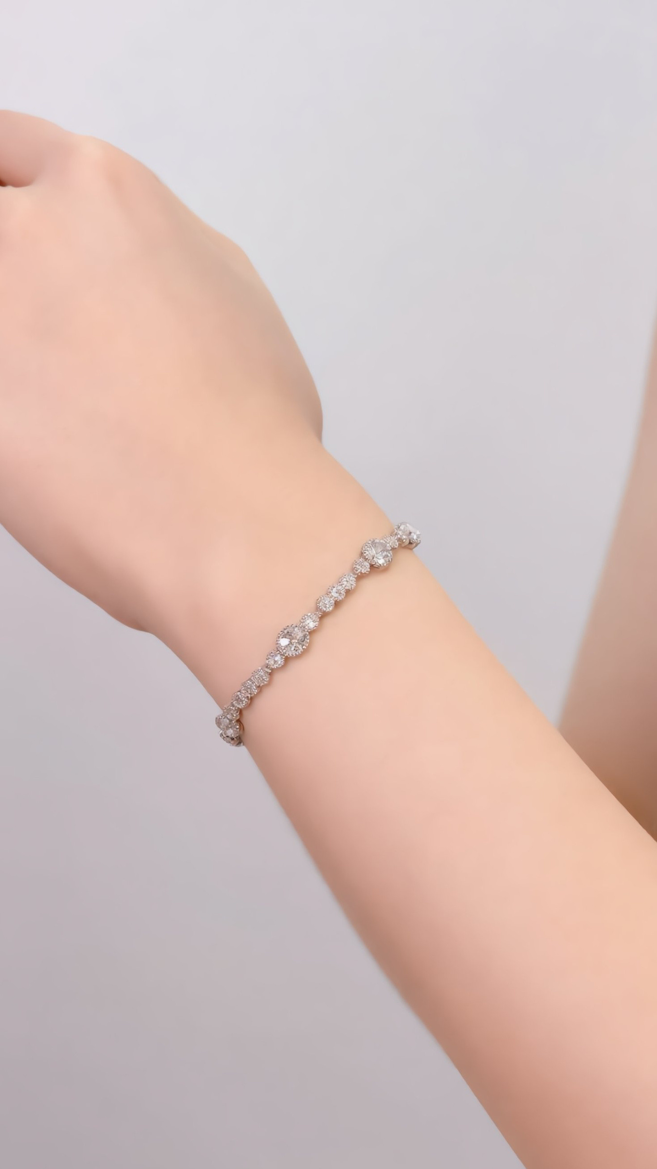 Wholesaler JINLONG BIJOUX - Bracciale con zirconia e rame platato rodiato