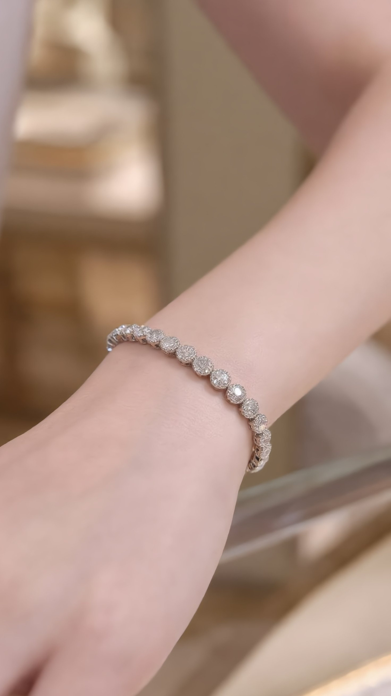 Mayorista JINLONG BIJOUX - Bracciale con.zirconi e rame platato rodiato