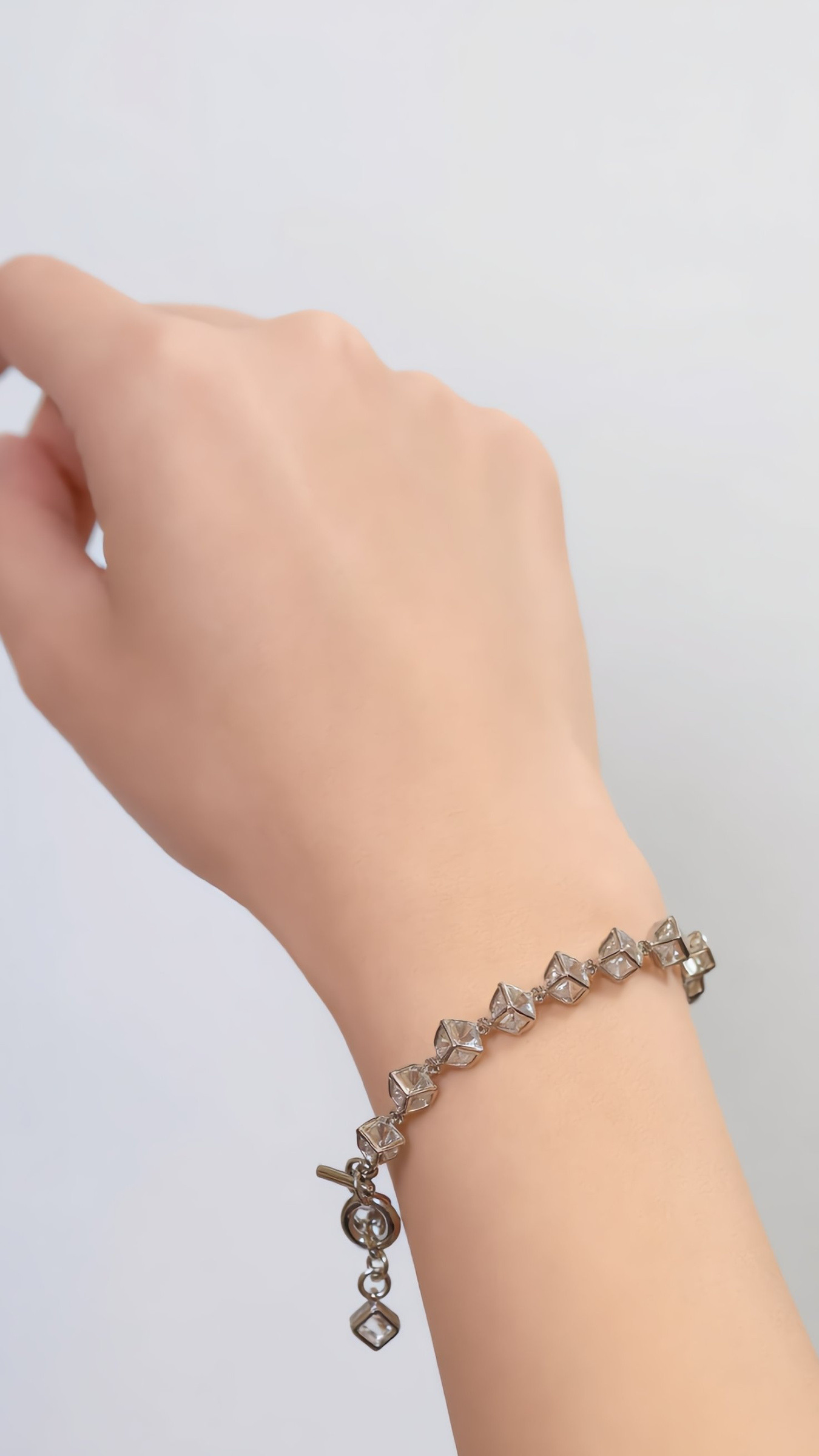 Mayorista JINLONG BIJOUX - Pulsera con circonita y rame de plata rodiada