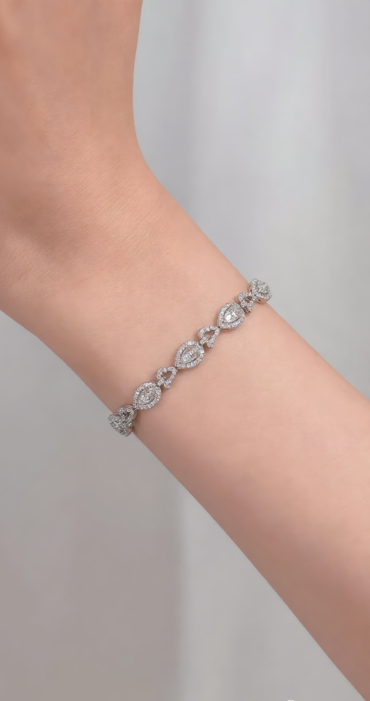 Mayorista JINLONG BIJOUX - Pulsera con circonita y rame de plata rodiada