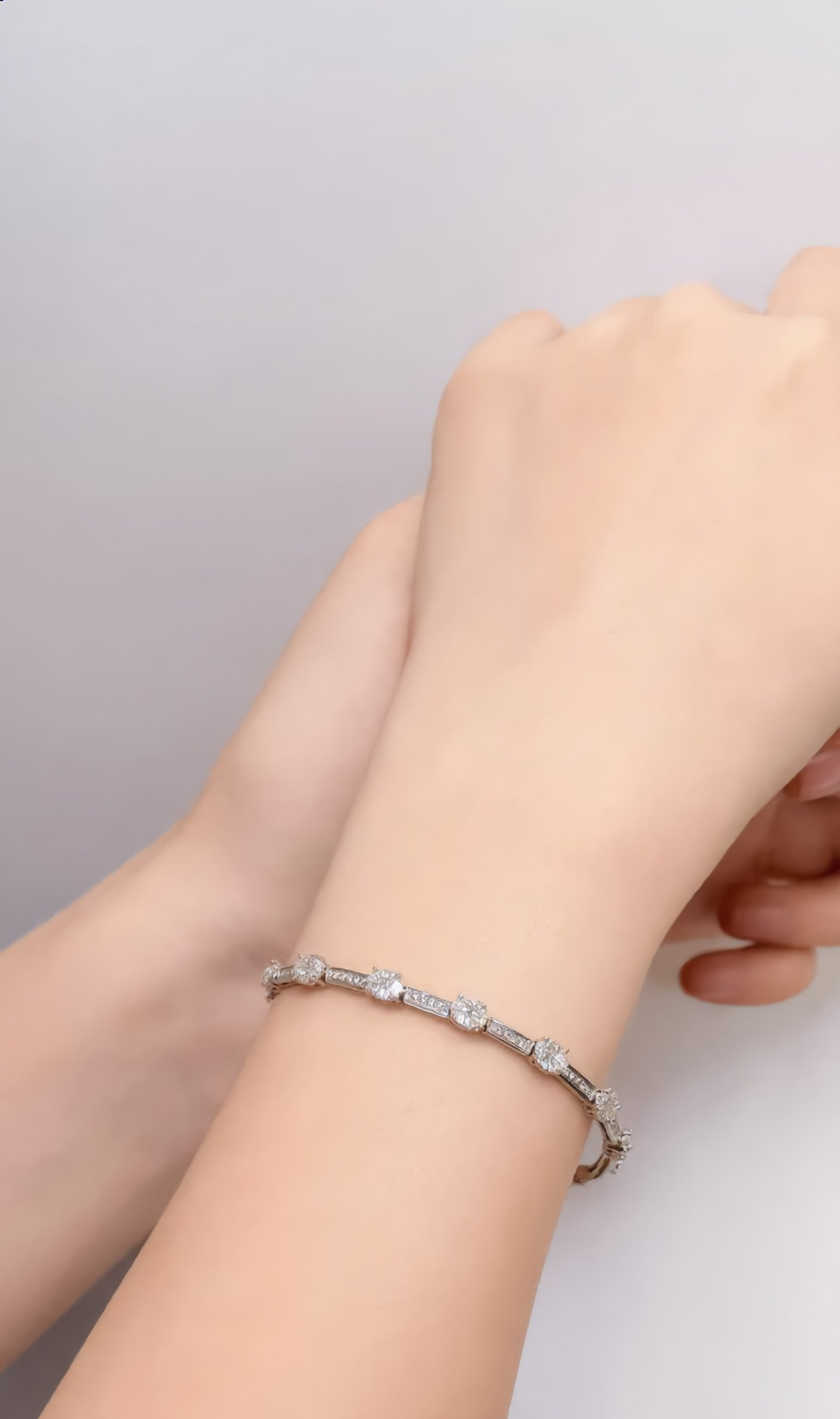 Mayorista JINLONG BIJOUX - Pulsera con circonita y rame de plata rodiada