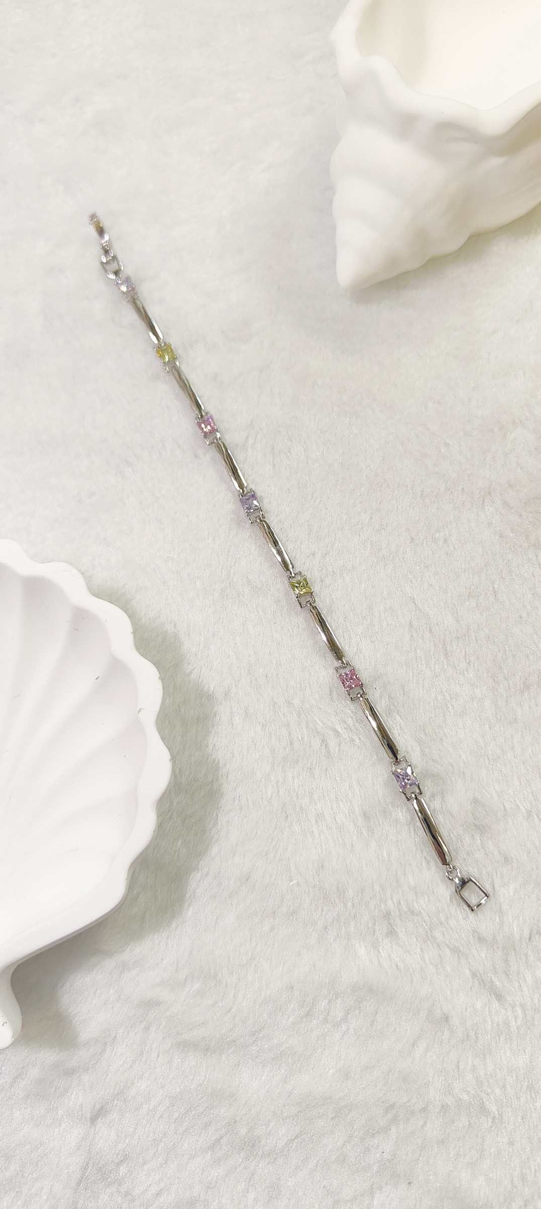 Mayorista JINLONG BIJOUX - Pulsera multicolor con circonitas y resma