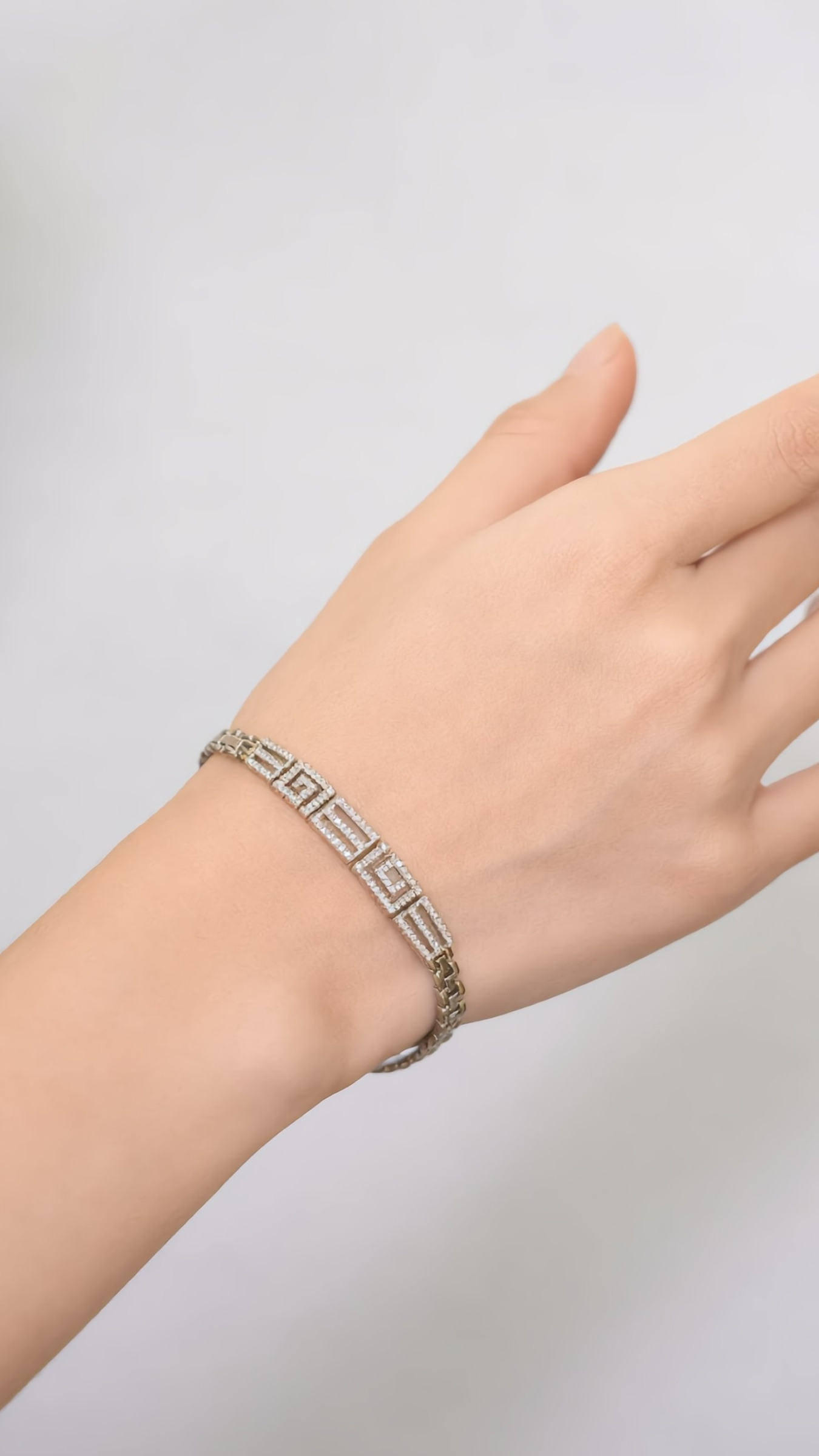 Wholesaler JINLONG BIJOUX - Bracciale con zirconia e rame platato rodiato