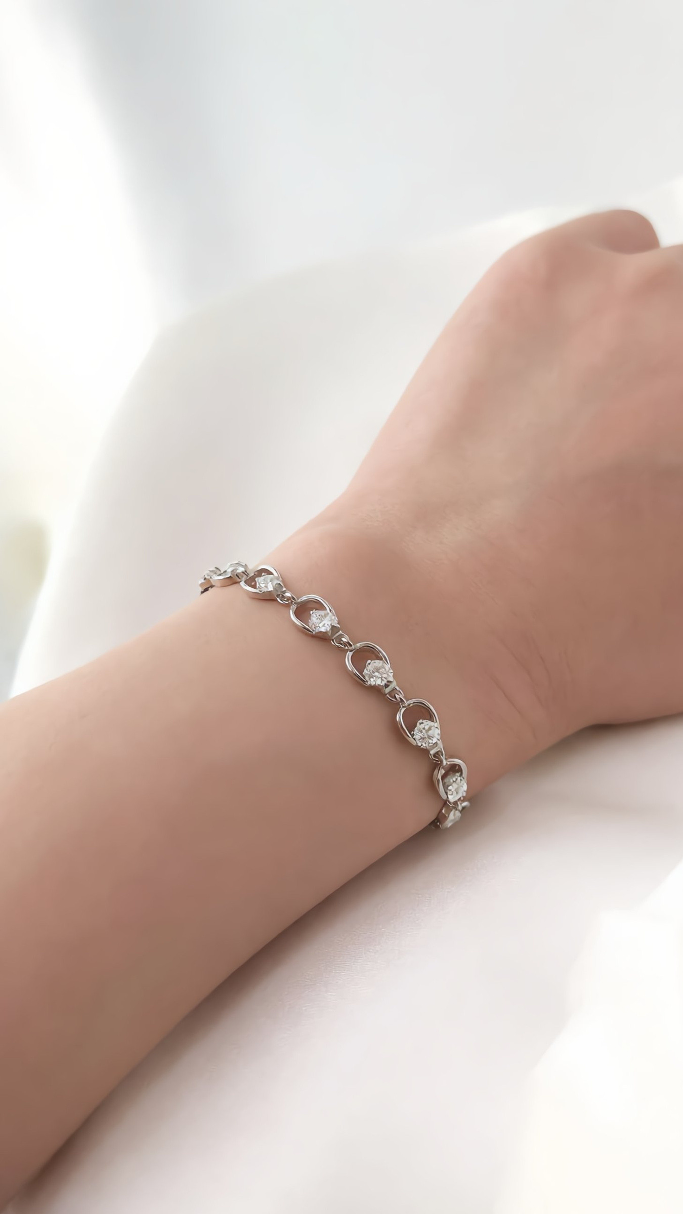 Wholesaler JINLONG BIJOUX - Bracelet with zirconia and plated oar