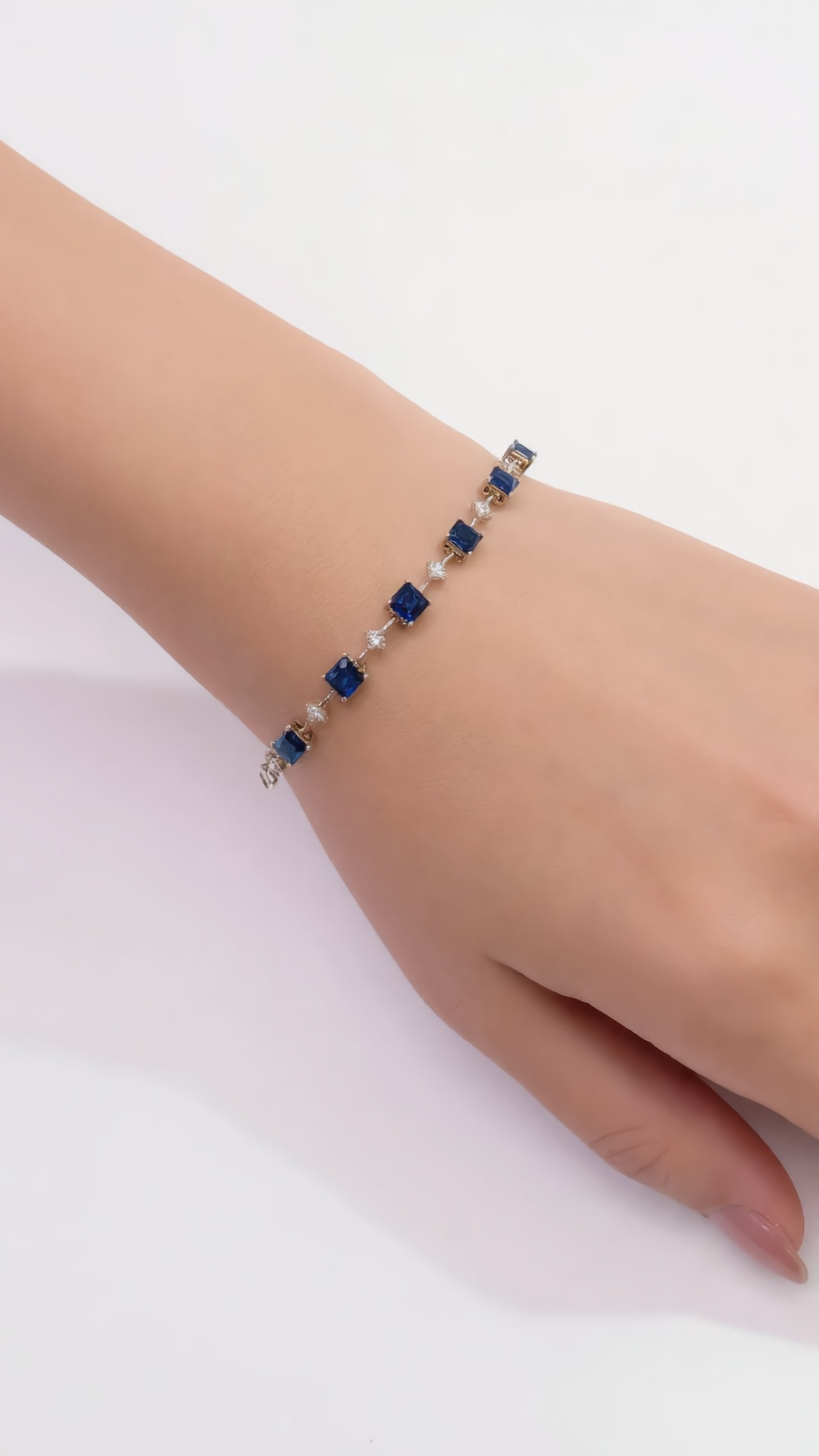 Wholesaler JINLONG BIJOUX - Bracciale con zirconia e rame platato rodiato