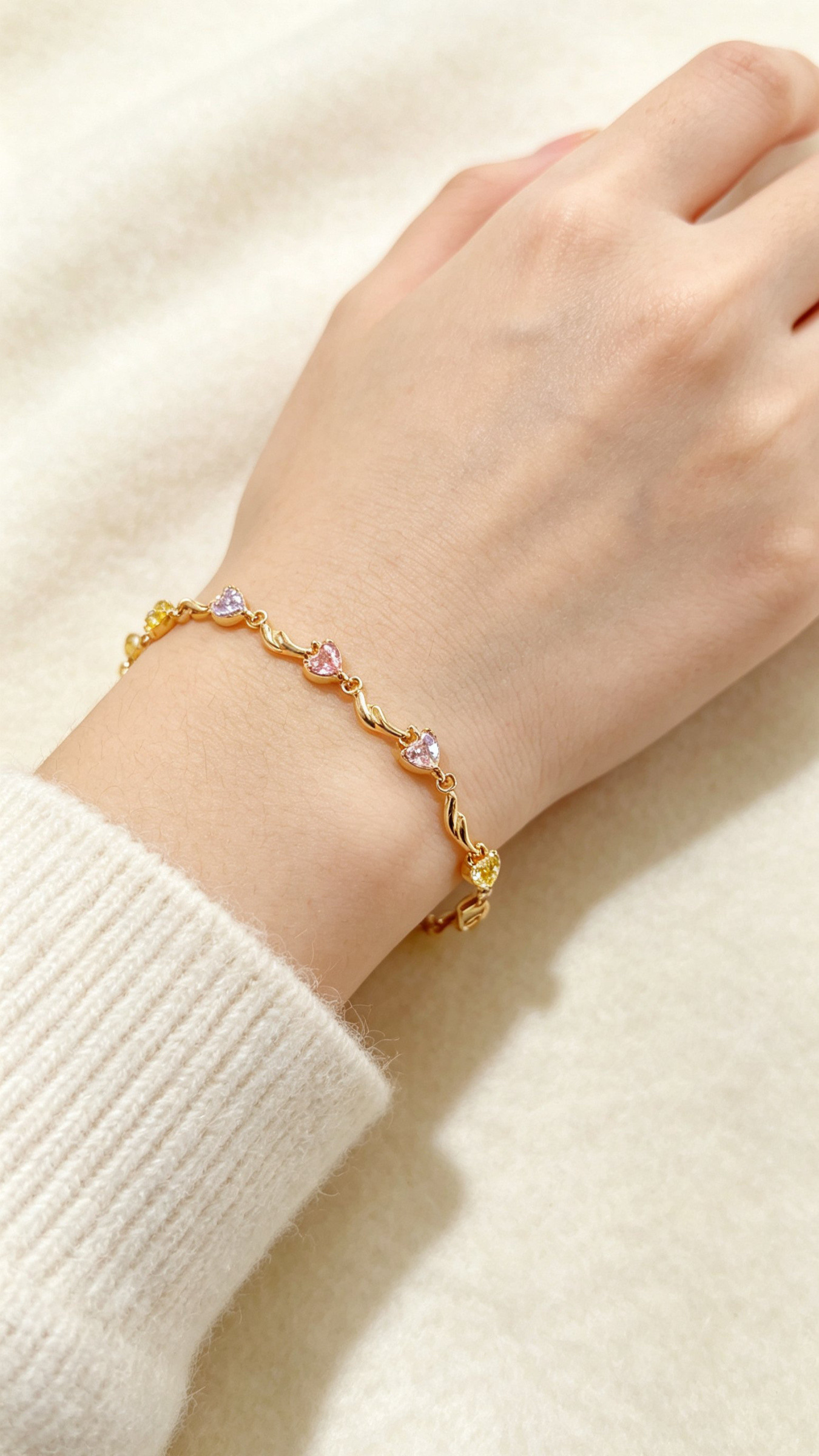 Wholesaler JINLONG BIJOUX - Bracciale with zirconia and plated oar